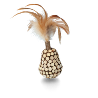Addicted! Wooden Wobbler with Feathers
