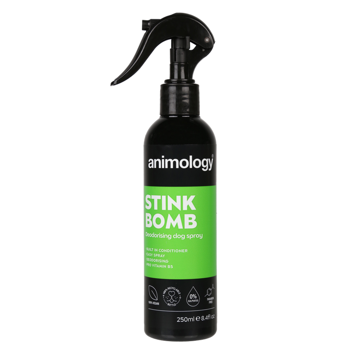 
  Animology Stink Bomb Deodorising Dog Spray 250 ml - artikelnummer ANIM5053

