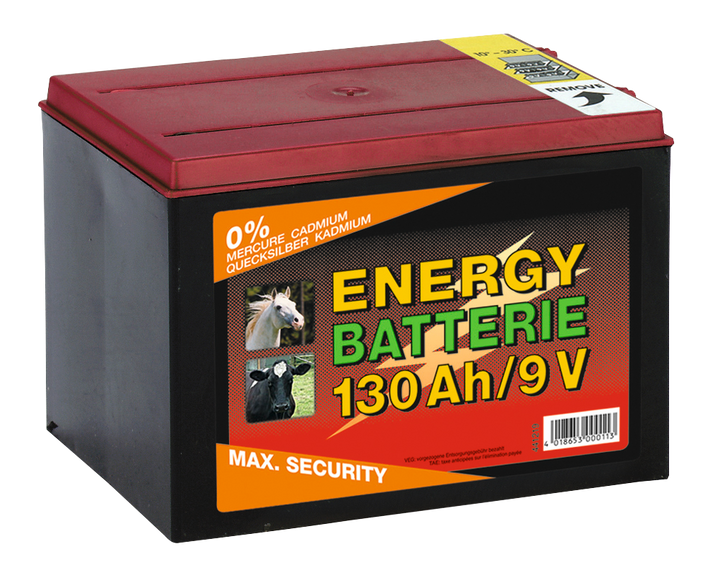 
  Batterij EG super 9V / 55Ah (H11,5 x L16,5 x B11,2 cm) 130 Ah - artikelnummer BATT044219
