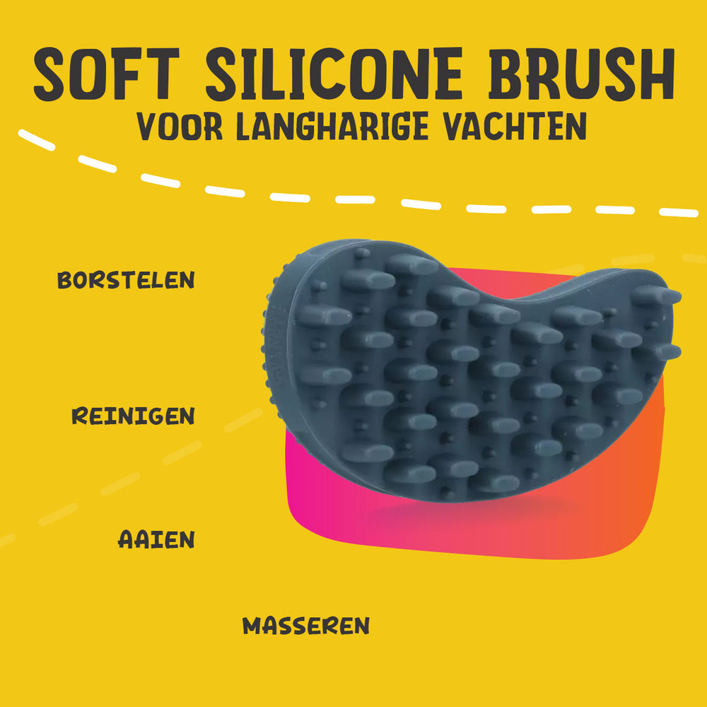 Excellent Pets Soft Silicone Brush Lang haar