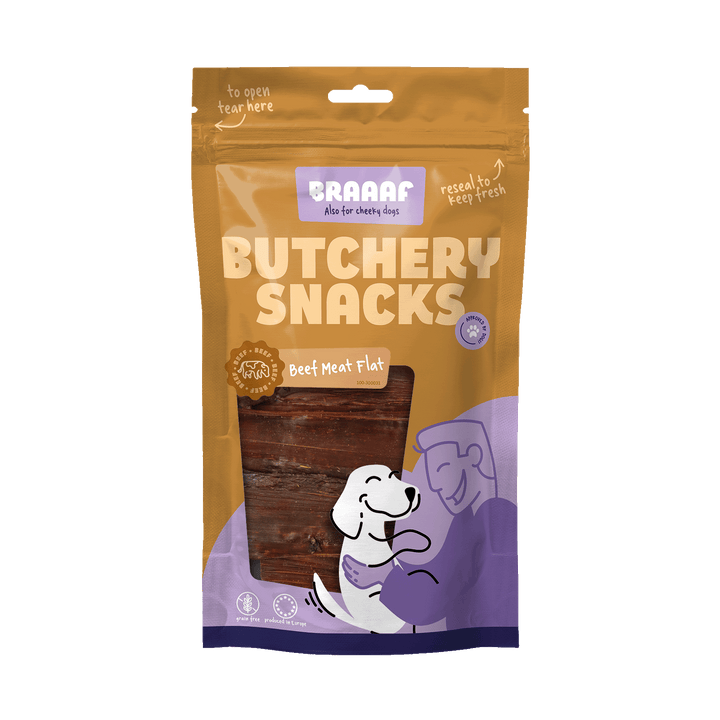 
  Braaaf Butchery Snacks Rundvlees plat 125 g - artikelnummer BRAA300031
