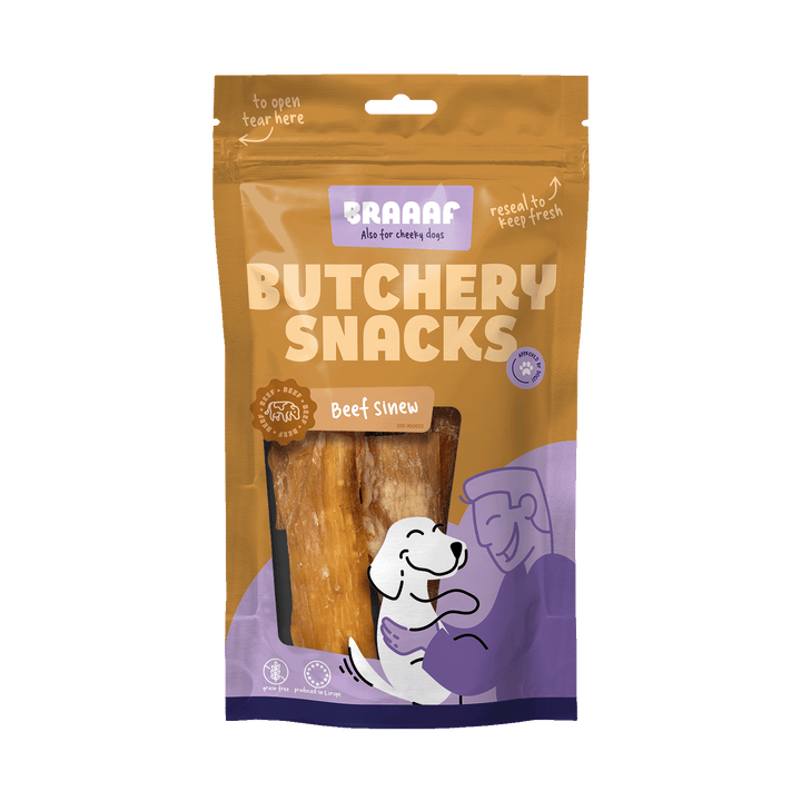 
  Braaaf Butchery Snacks Runderpees 150 g - artikelnummer BRAA300033
