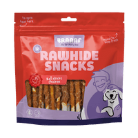 Braaaf Rawhide Roll Sticks Kip - 30 st.