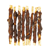 Braaaf Rawhide Roll Sticks Eend - 8 st.