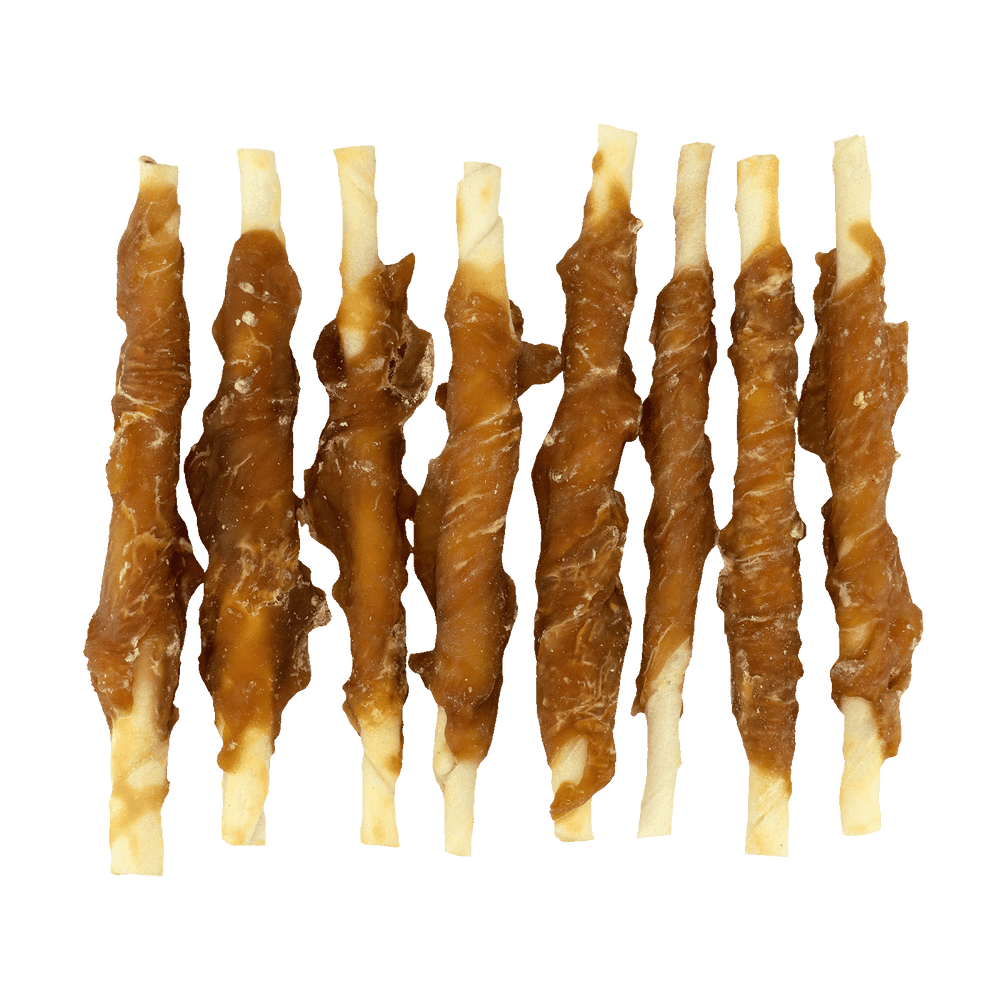 Braaaf Rawhide Roll Sticks Kip - 8 st.
