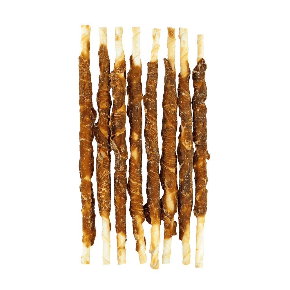 Braaaf Rawhide Twister Kip (8 st.) - 25 cm