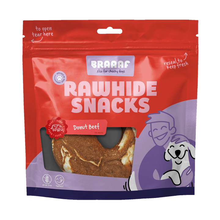 
  Braaaf Rawhide Donut Rund & Vis - artikelnummer BRAA400701
