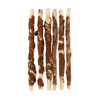 Braaaf Rawhide Twister Rund & Vis (6 st.) - 21 cm