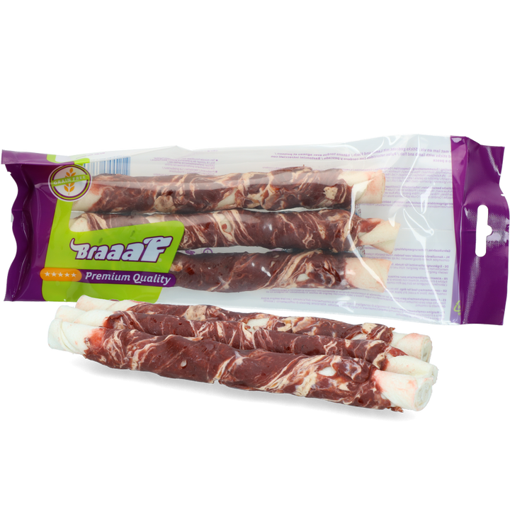 
  Braaaf Rawhide Twister Lam & Vis (3 st.) - 21 cm - artikelnummer BRAA400708
