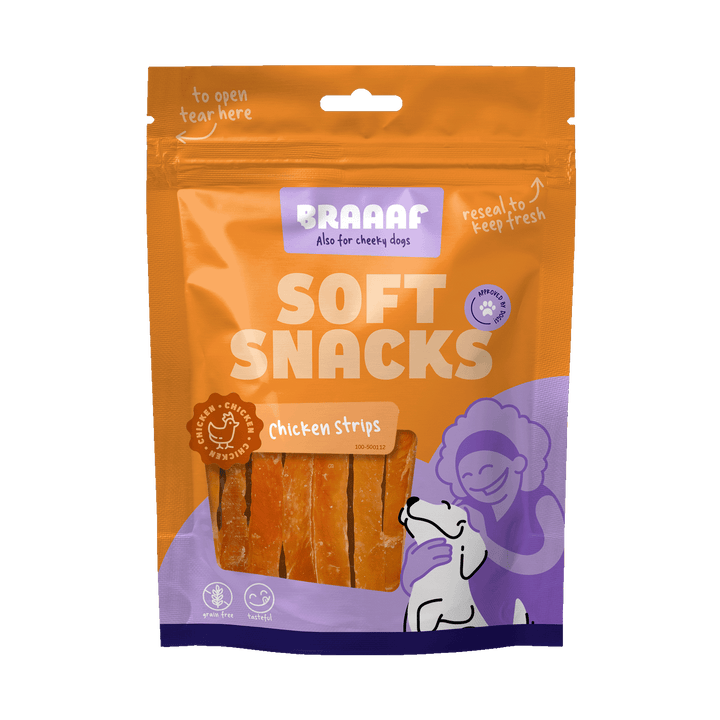
  Braaaf Soft Snack Kipreepjes - artikelnummer BRAA500112
