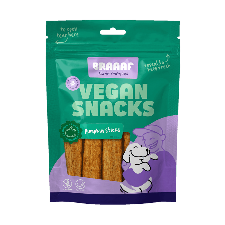 
  Braaaf Vegan Snack Pompoen Stick - 12 cm - artikelnummer BRAA650110
