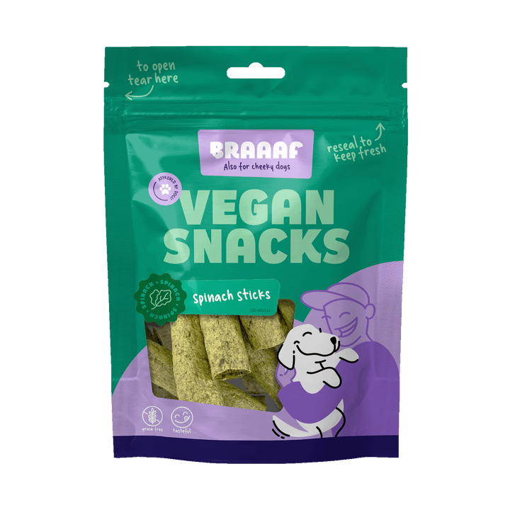 
  Braaaf Vegan Snack Spinazie Stick - 6 cm - artikelnummer BRAA650112
