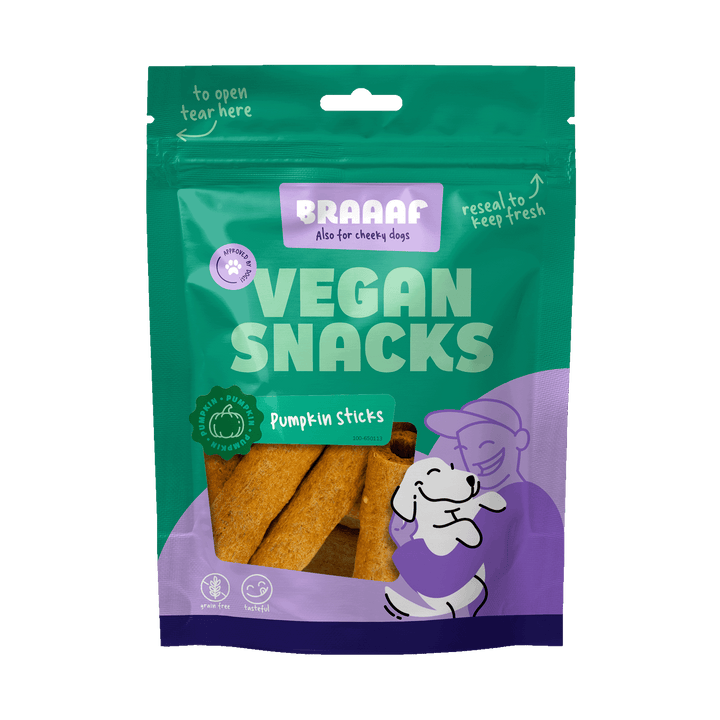 
  Braaaf Vegan Snack Pompoen Stick - 6 cm - artikelnummer BRAA650113
