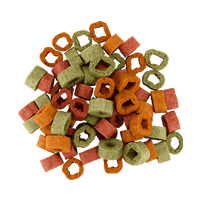 Braaaf Vegan Snack Mixed Hoops Spinach Pumpkin Beetroot - 1 cm