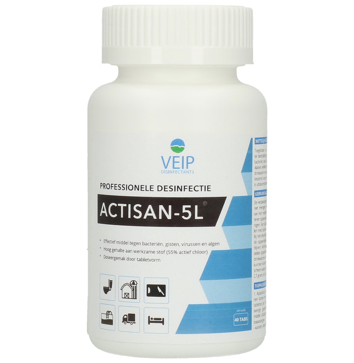
  Veip Actisan 5L 40 st. - artikelnummer CHLO0200
