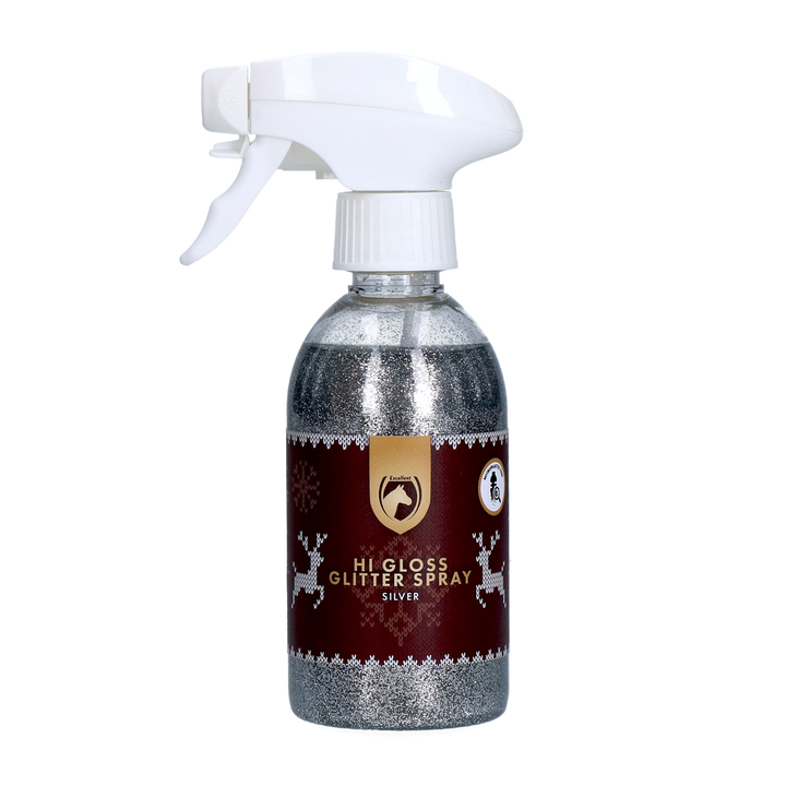 
  Excellent Horse Christmas Hi Gloss Glitter Spray Zilver 250 ml - artikelnummer CHRI0420
