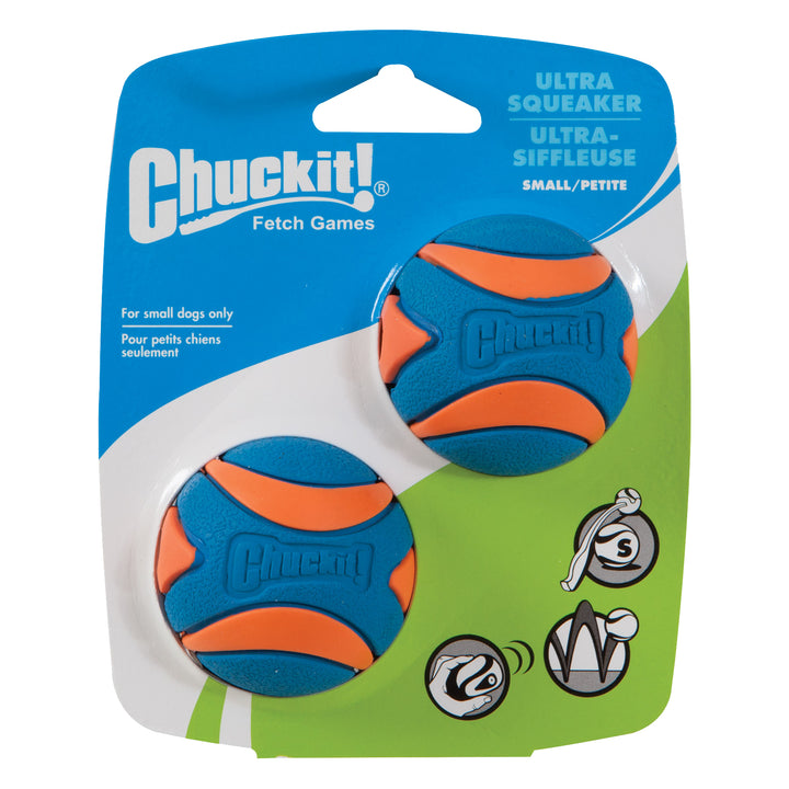 
  Chuckit! Ultra Squeaker Ball S (2-pack) - artikelnummer CHUC31537
