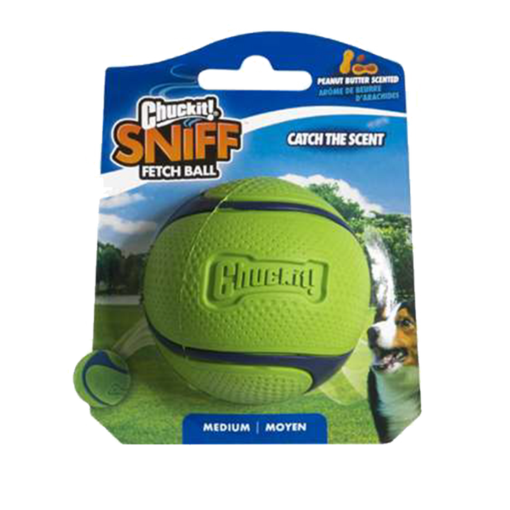 
  Chuckit! Sniff Fetch Ball Peanut Butter M - artikelnummer CHUC33208
