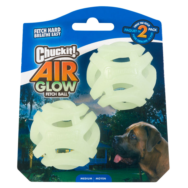 
  Chuckit! Air Glow Fetch Ball M (2-pack) - artikelnummer CHUC36190
