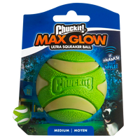 Chuckit! Max Glow Ultra Squeaker Ball M