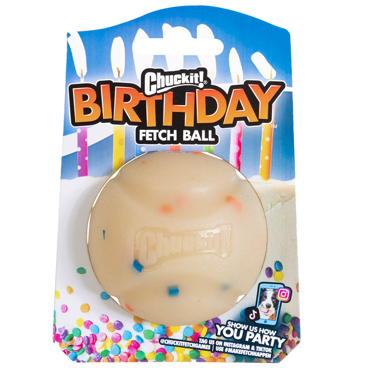 
  Chuckit! Birthday Fetch Ball M - artikelnummer CHUC60118
