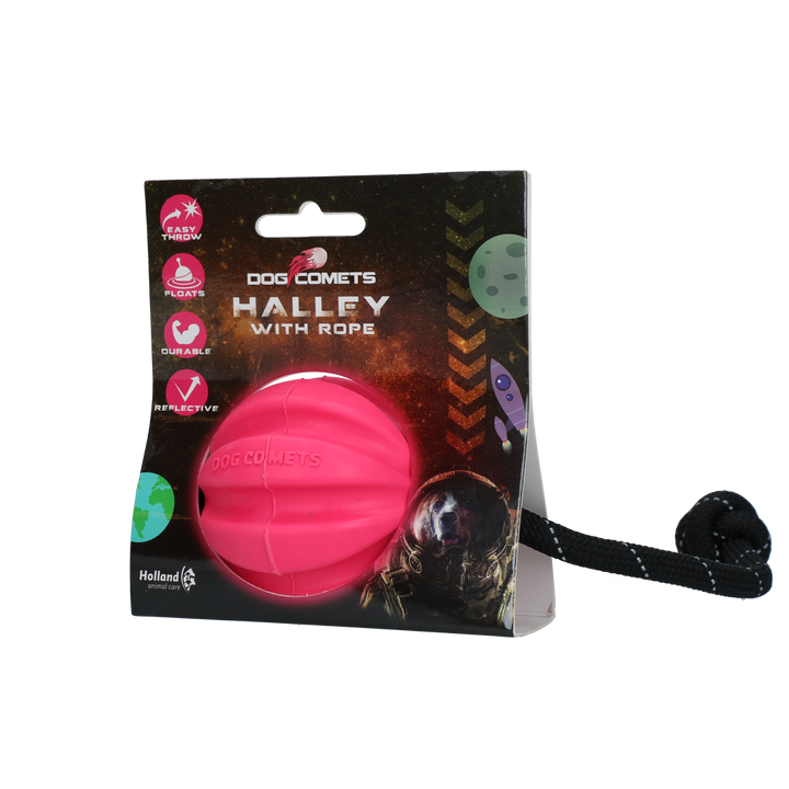 
  Dog Comets Halley Met Touw Roze - artikelnummer COME004A
