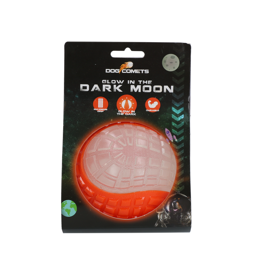 Dog Comets Glow In The Dark Moon Bal L Oranje