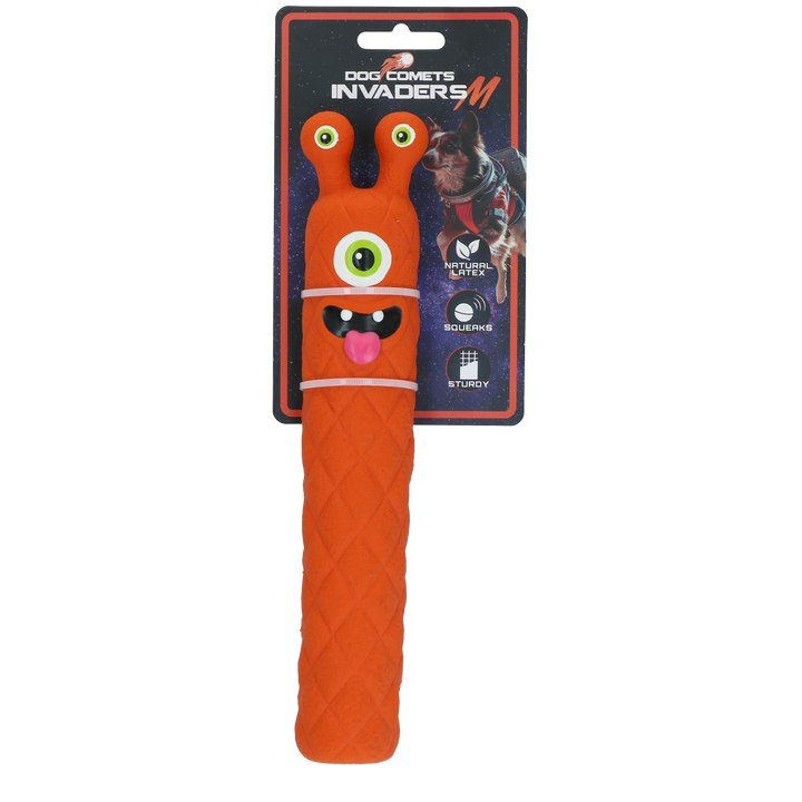 
  Dog Comets Latex Invaders Oranje M - artikelnummer COME0181BL
