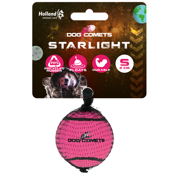 
  Dog Comets Tennisbal Starlight S Roze - artikelnummer COME082CS
