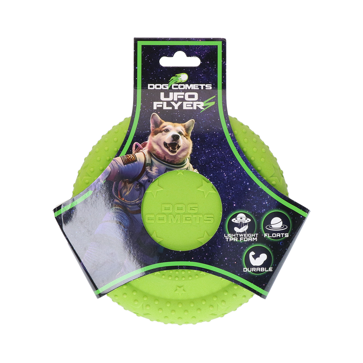 
  Dog Comets UFO Flyer Groen S - artikelnummer COME097F
