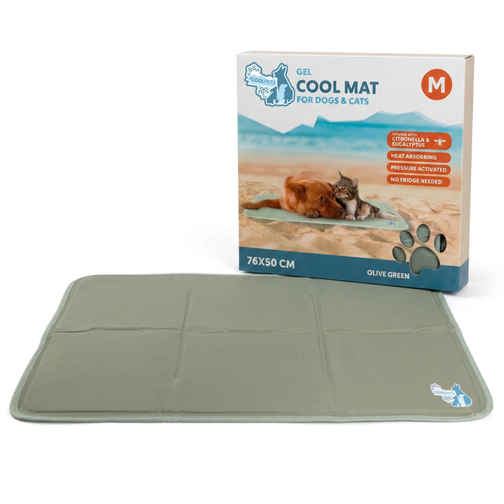 
  Coolpets Gel Cooling Mat Olijfgroen M - artikelnummer COOL0264M
