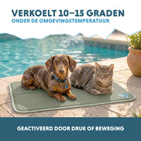 Coolpets Gel Cooling Mat Olijfgroen M
