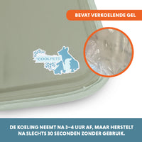 Coolpets Gel Cooling Mat Olijfgroen S