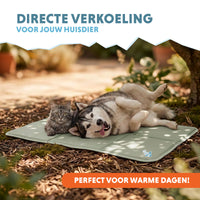 Coolpets Gel Cooling Mat Olijfgroen XL