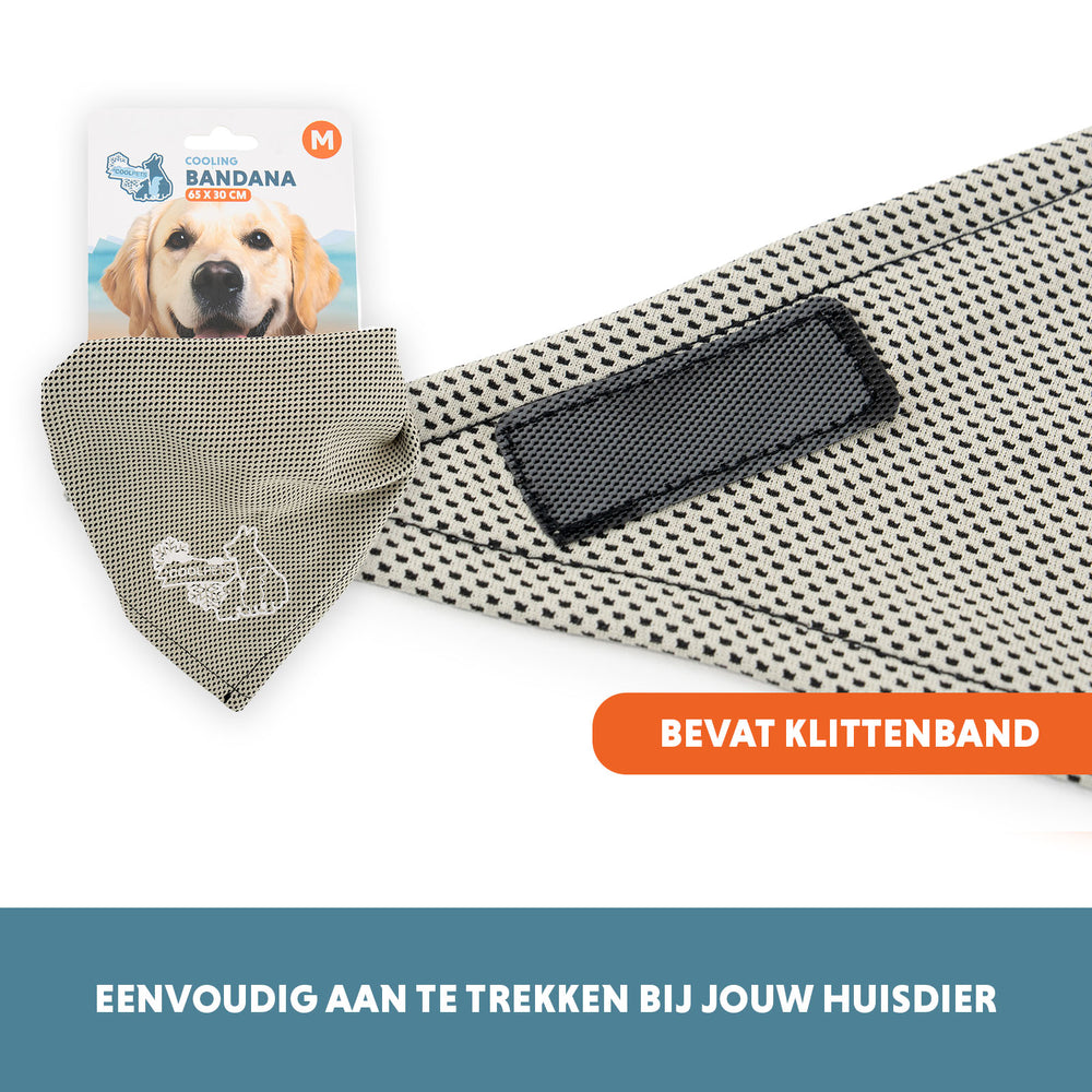 Coolpets Cooling Bandana Beige M