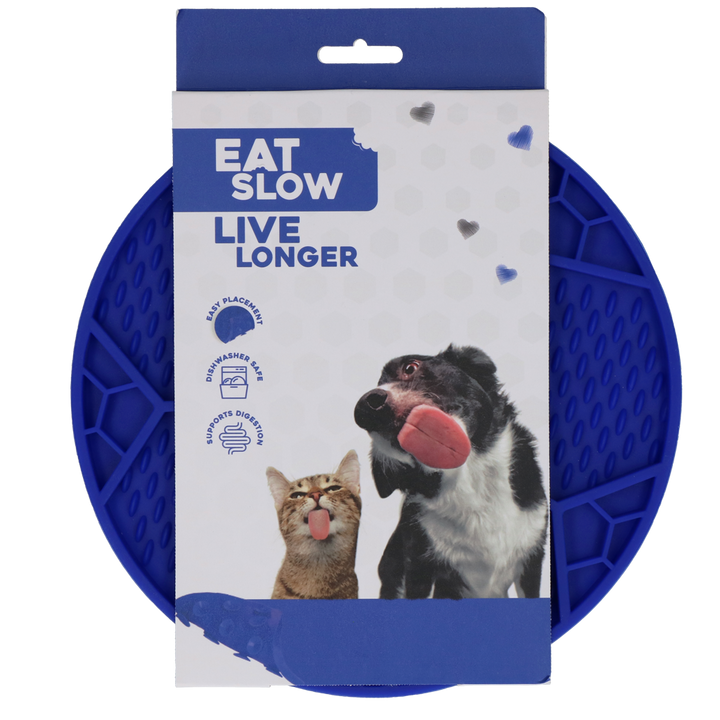 
  Eat Slow Live Longer Lick Mat Soccer Ball Blauw - artikelnummer EATS067A
