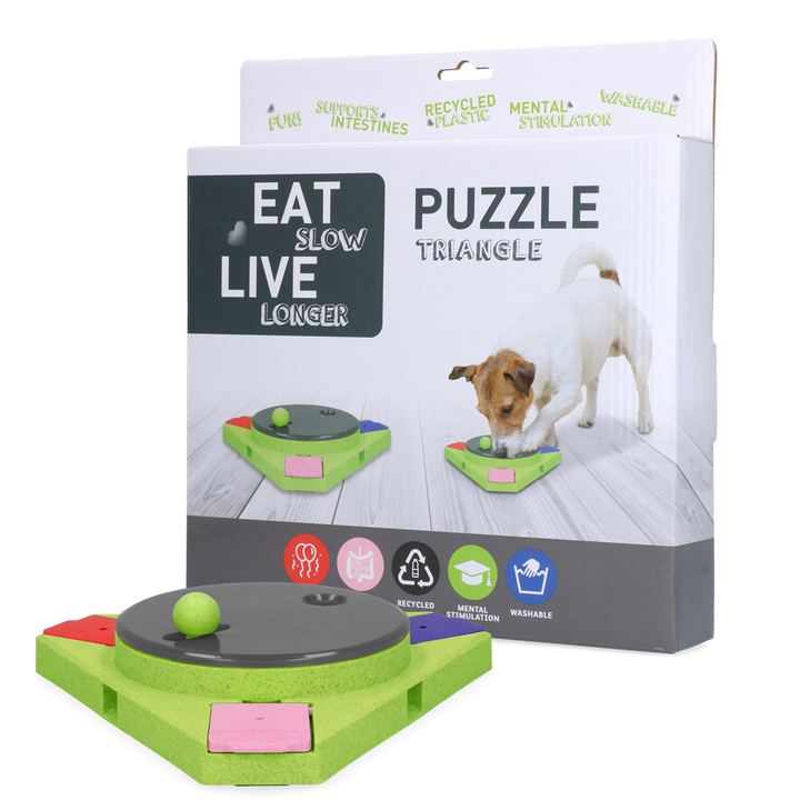 
  Eat Slow Live Longer Puzzle Triangle - artikelnummer EATS070C
