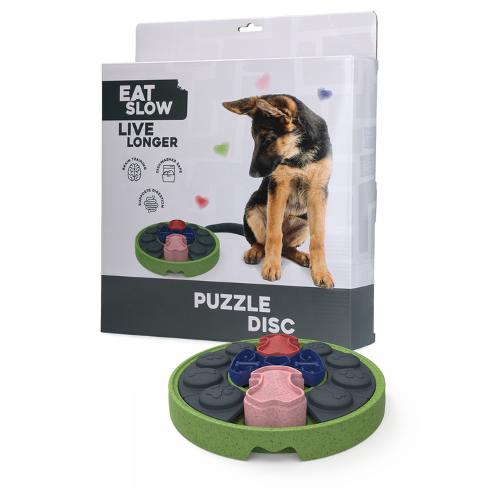 
  Eat Slow Live Longer Puzzle Disc - artikelnummer EATS070D
