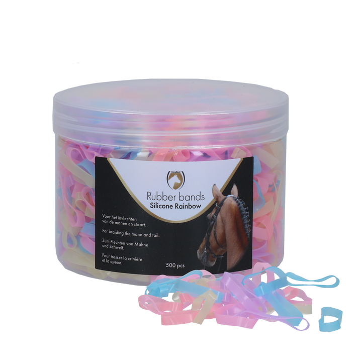 
  Excellent Horse Rubber Bands Silicone Rainbow - artikelnummer ELAS0501

