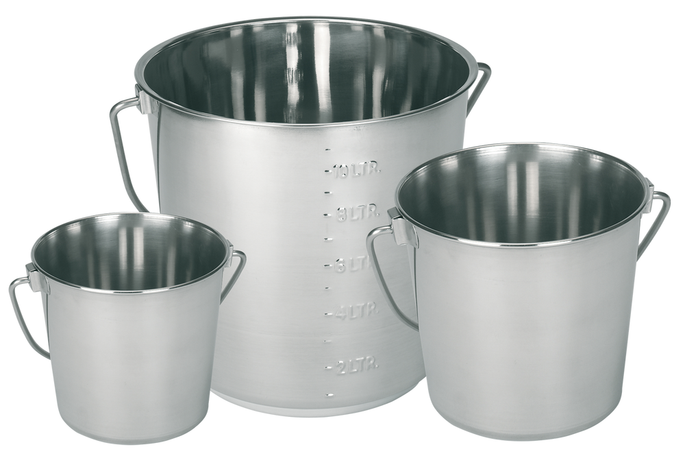Emmer RVS 8,5 l
