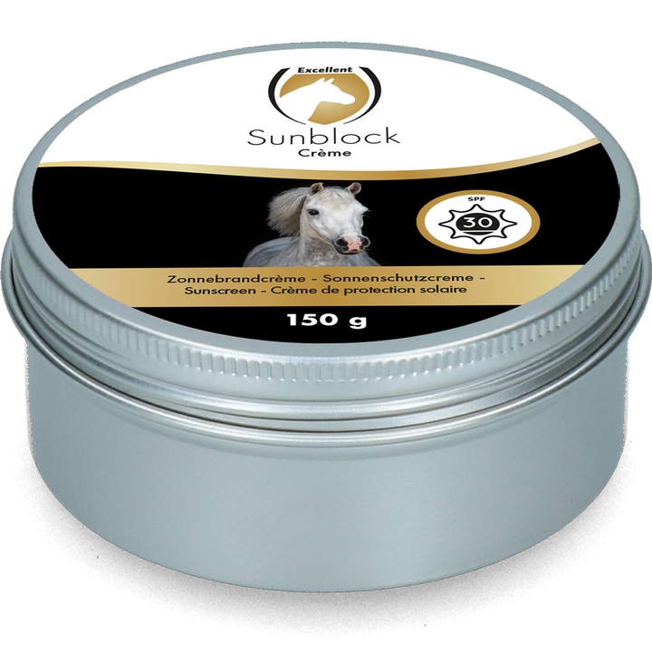 
  Excellent Horse Sunblock Cream SPF 30 150 g - artikelnummer EQUI0001D
