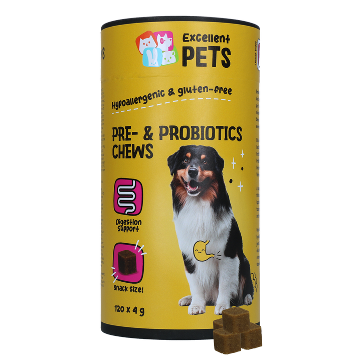 
  Excellent Pets Pre- & Probiotics Chews 120 Treats - artikelnummer EXCE5050B
