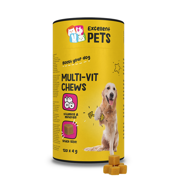 
  Excellent Pets Multi-Vit Soft Chews 120 Treats - artikelnummer EXCE5060B
