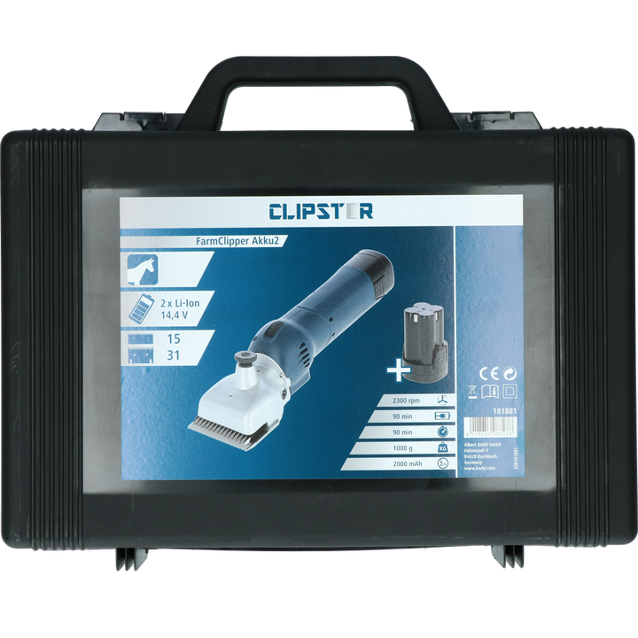 
  Clipster FarmClipper Akku2 Paard - artikelnummer FARM46007

