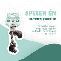 Floss Toss Dental Rope 2 Knot - 20 cm