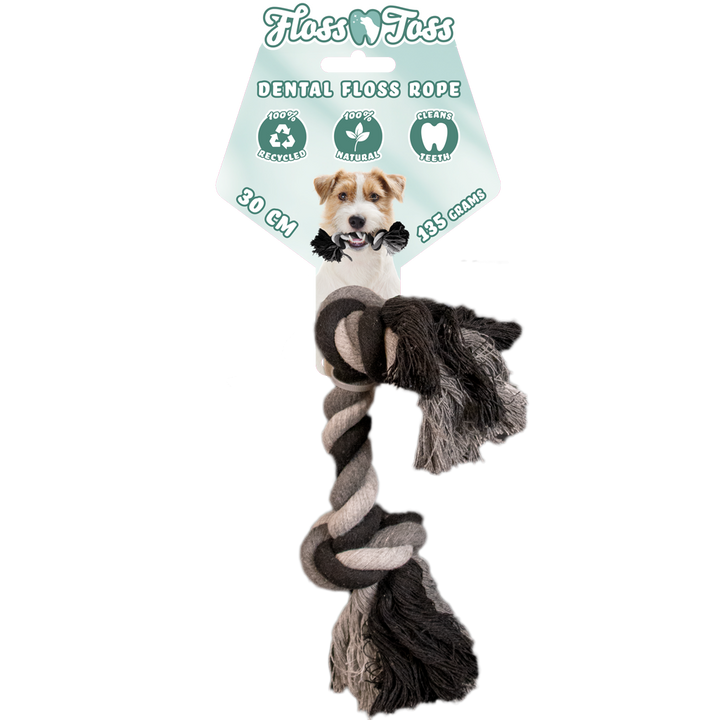
  Floss Toss Dental Rope 2 Knot - 30 cm - artikelnummer FLOS0011
