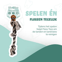 Floss Toss Dental Rope 3 Knot - 55 cm