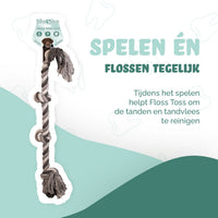 Floss Toss Dental Rope 4 Knot - 85 cm