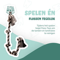 Floss Toss Dental Rope 5 Knot - 145 cm