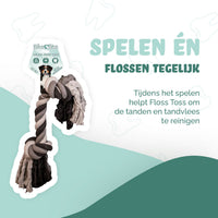 Floss Toss Dental Rope 2 Knot - 85 cm (1,5 kg)